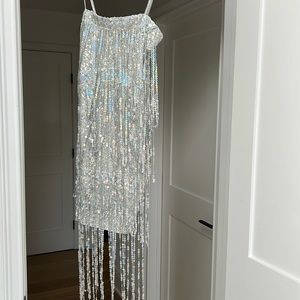 Never worn multicolor sequin flapper dress